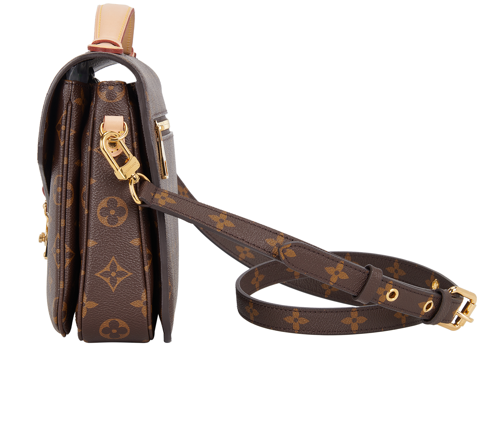 Pochette Metis, &pound;1,550, Handbags, Brown, Canvas, Bottom view